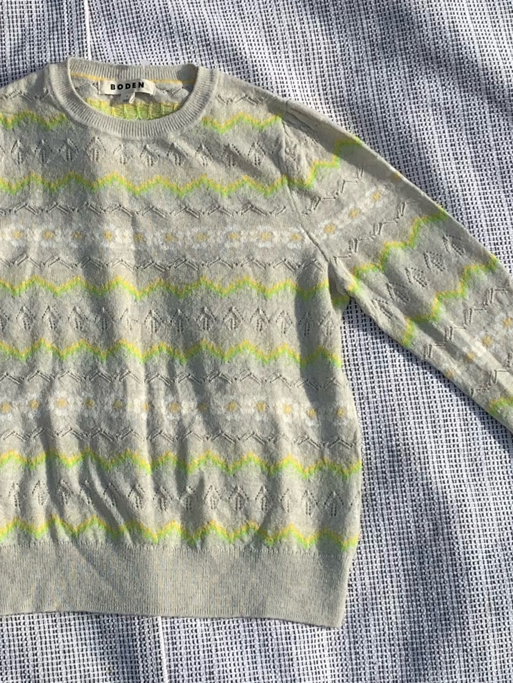 BODEN Womens sweater cozy wool cute coquette fall
